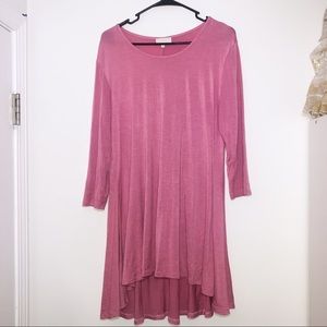 Pink High low simply southern dress